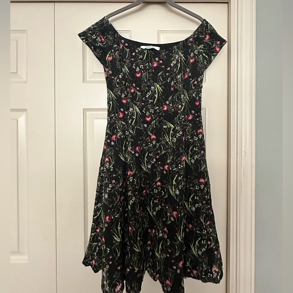Kerry Xie Pasadena floral ballerina neckline dress